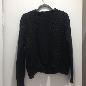 All Saints Black Dagan Sweater